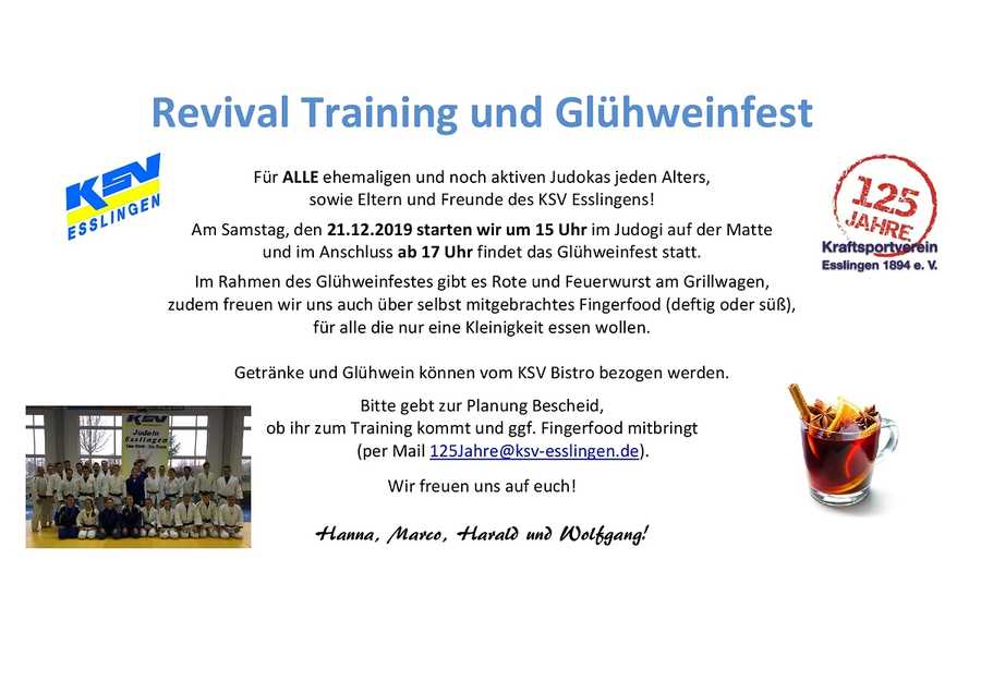 Revival Training und Glühweinfest 2019