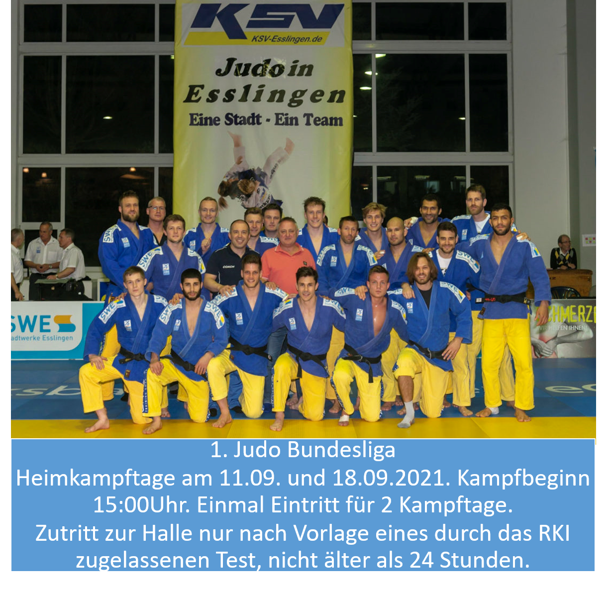 1. Judo Bundesliga 2021 - Heimkämpfe